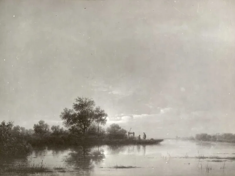 1812-Jacobus Loerenz Sorensen - Paesaggio al chiaro di luna